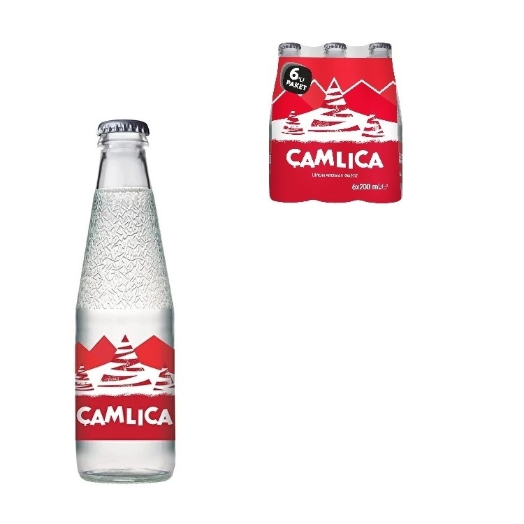 Çamlıca Gazoz Cam Şişe 200ml *6 lı Paket