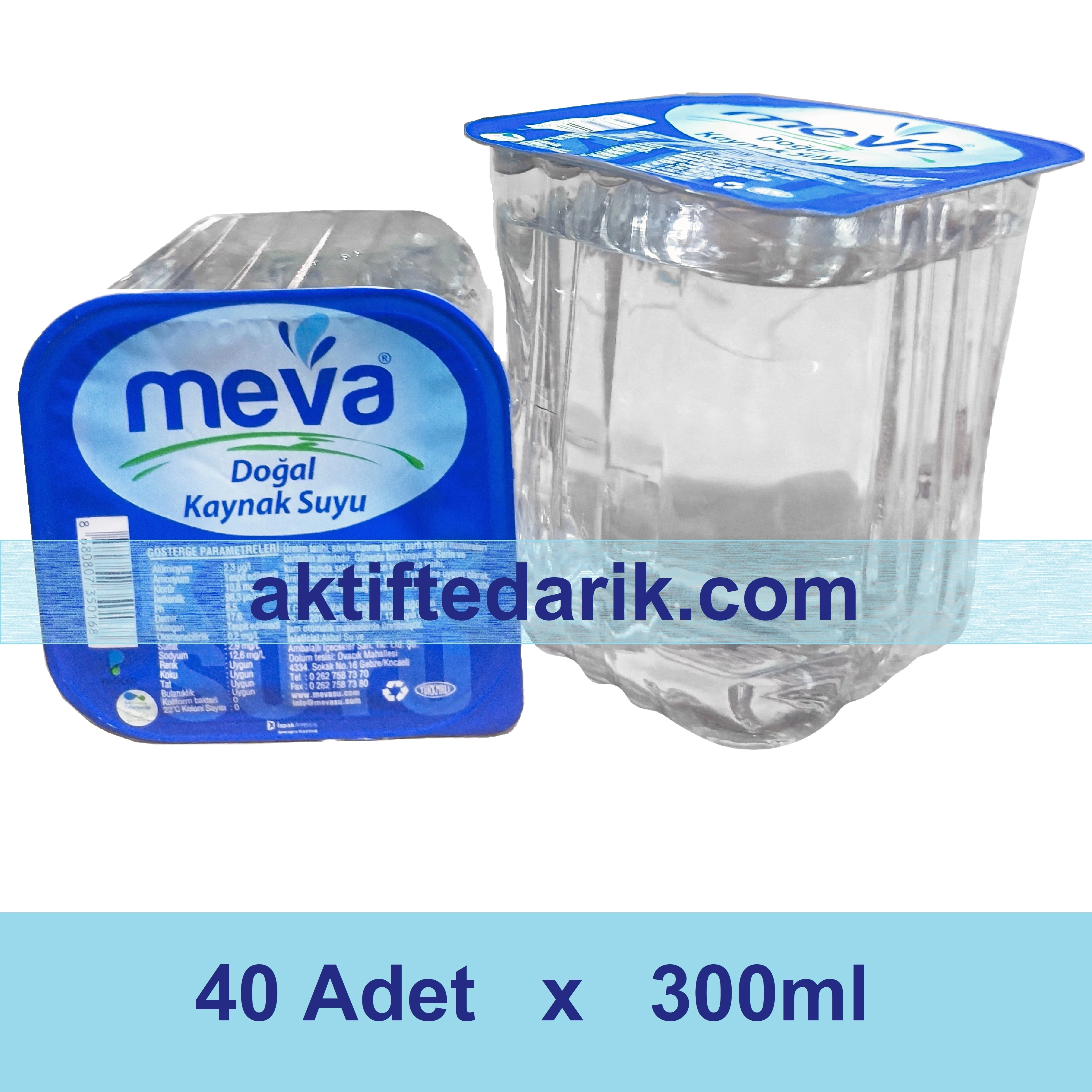 Meva Bardak Su 300ml *40 lı Koli