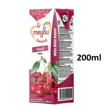 Meysu Dinamik Vişne 200ml Pipetli *27’li Koli