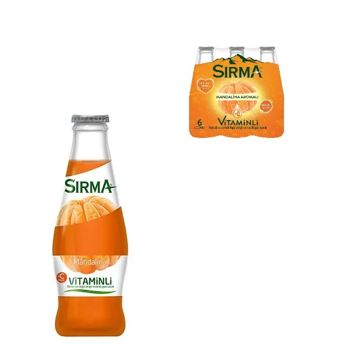 Sırma Mandalinalı Soda 200ml *6 lı Paket