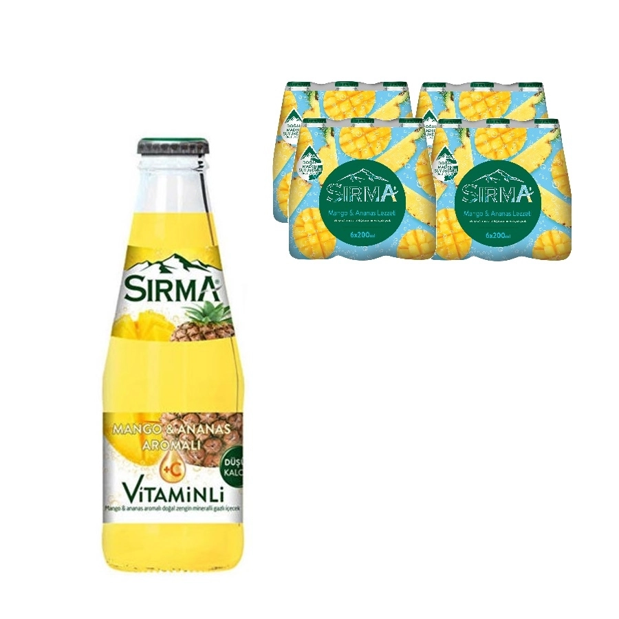 Sırma Mango Ananaslı Soda *24 lü Koli