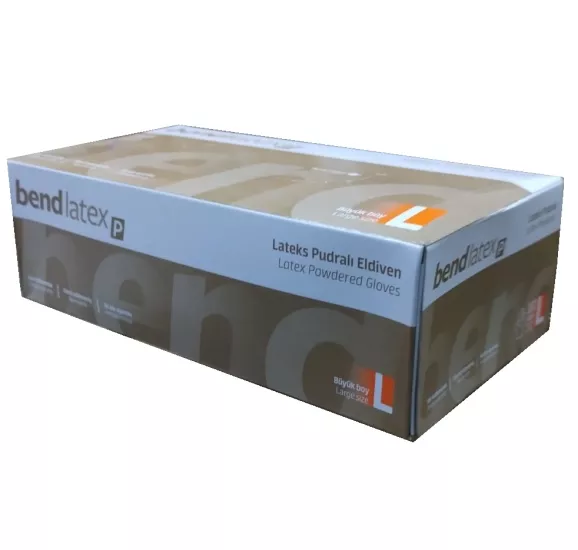 Bend Lateks Pudralı Eldiven Large *100 lü Paket