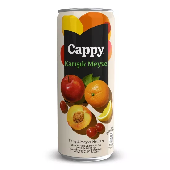 Cappy Karışık 330ml Teneke Kutu *12’li Koli