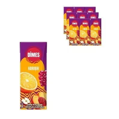 Dimes Karışık 200ml Pipetli *9 Adet