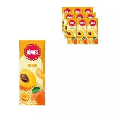 Dimes Kayısı 200ml Pipetli *9 Adet