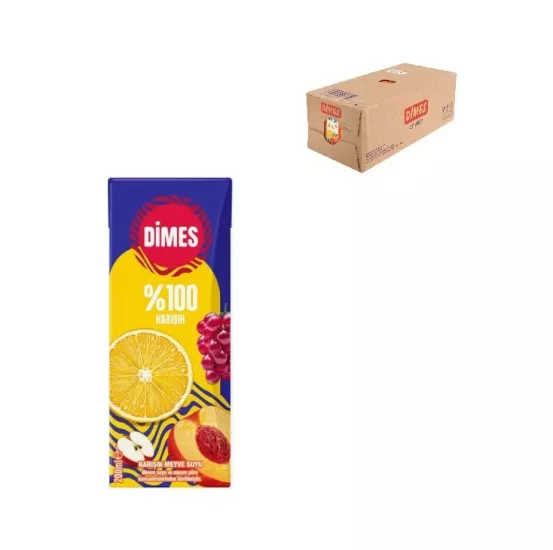Dimes %100 Karışık 200ml *27 li Koli