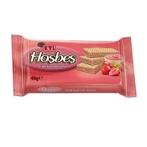 Eti Hoşbeş Gofret Çilek Kremalı 40gr *24 lü Paket