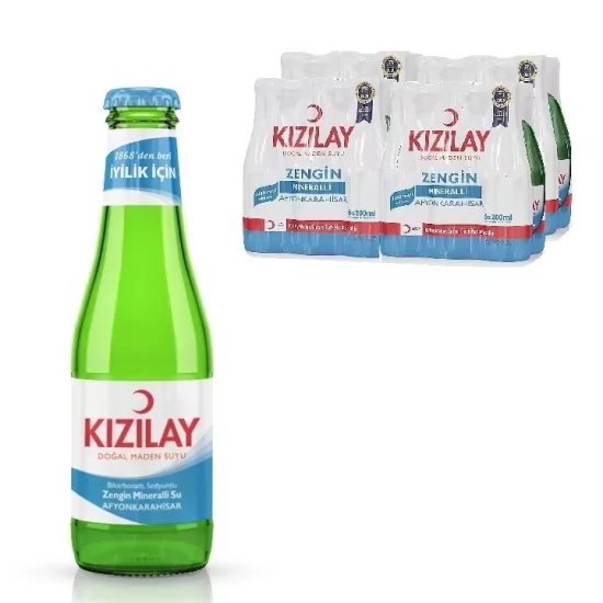 Kızılay Maden Suyu Afyonkarahisar 200ml *24 lü Koli