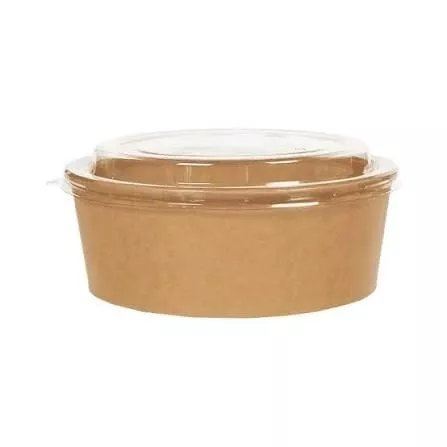 1300cc Kraft Salata/Pilav Kasesi+Kapak 50 li Paket