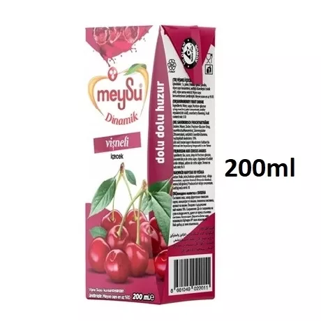 Meysu Dinamik Vişne 200ml Pipetli *27’li Koli