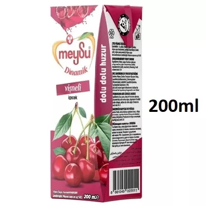Meysu Dinamik Vişne 200ml Pipetli *27’li Koli