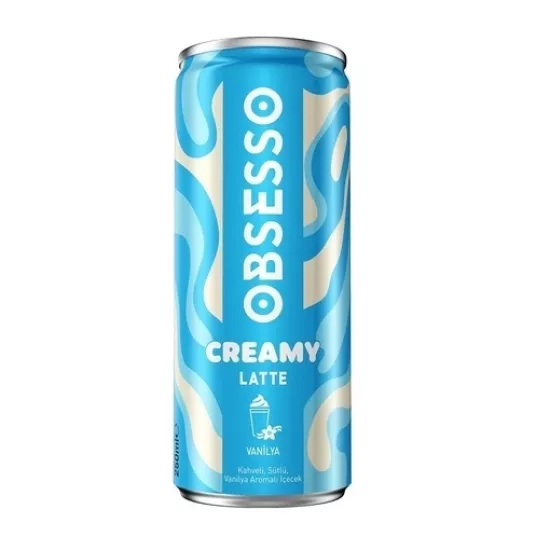 Obsesso Creamy Latte Vanilya 250ml *12 li Koli