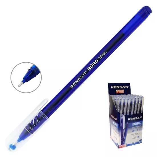 Pensan Büro Tükenmez Kalem Mavi *50 li Paket