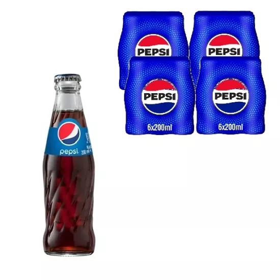 Pepsi Cam Şişe 200ml *24 lü Koli