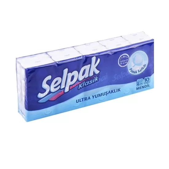 Selpak Klasik Kağıt Mendil *10 lu Paket