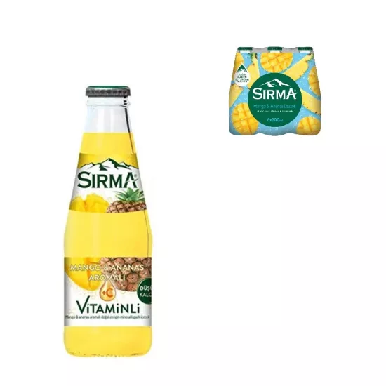 Sırma Mango Ananaslı Soda 200ml *6 lı Paket