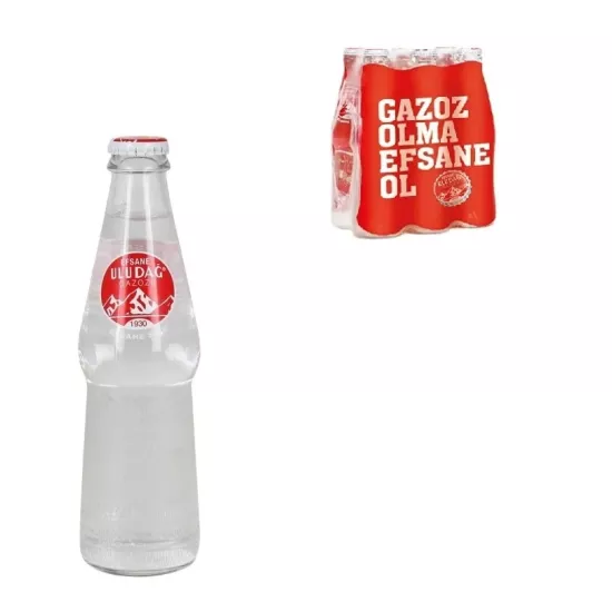 Uludağ Efsane Gazozu Cam Şişe 200ml *6 lı Paket